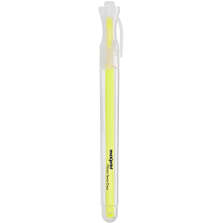 CANETA MARCA TEXTO CLEAR AMARELA MAXPRINT