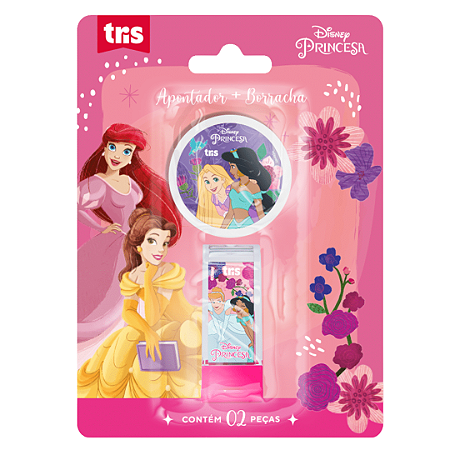 APONTADOR + BORRACHA PRICESA DISNEY TRIS