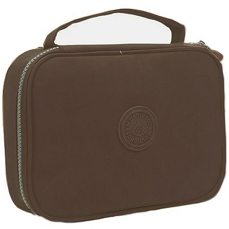 ESTOJO ESCOLAR 100 PENS NECESSAIRE MARROM