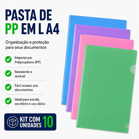 PASTA PP EM L A4 BREEZE C/10 VERDE