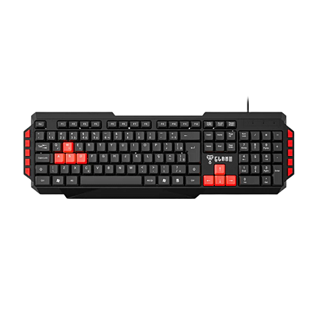 TECLADO USB PRETO GAMER STYGER MEMBRANA CLANM