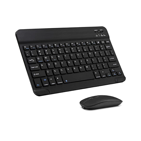 KIT TECLADO+MOUSE S/FIO BLUETOOTH RECARREGAVEL PRETO