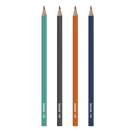 LAPIS GRAFITE HB SEXTAVADO 902894 BAZZE