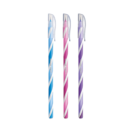 CANETA ESFEROGRAFICA 1.0 FASHION C/3 BAZZE WAVE