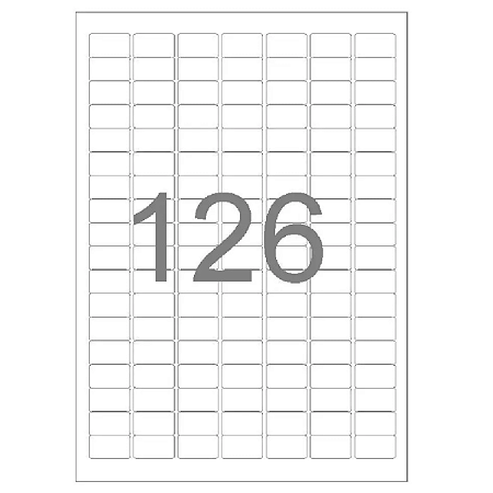 ETIQUETA INKJET/ LASER 26,0 X 15,0 -126 ETIQUETA FOLHA - ENV C/ 25 FOLHAS MAXPRINT