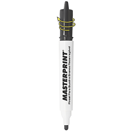 MARCADOR P/ QUADRO BRANCO RECARREGAVEL PRETO MP-619 MASTERPRINT