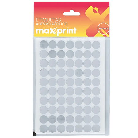ETIQUETA MULTIUSO TP-12PR 12MM PRATA MAXPRINT