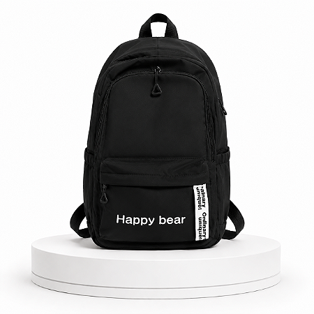 MOCHILA JUVENIL HAPPY BLER PRETA