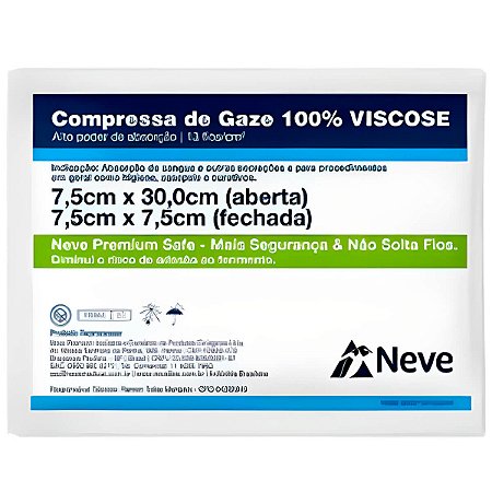 COMPRESSA GAZE C/10 NEVE
