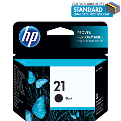CARTUCHO 21 PRETO ORIGINAL C9351AB HP