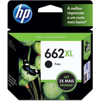 CARTUCHO 662XL PRETO ORIGINAL CZ105AB HP
