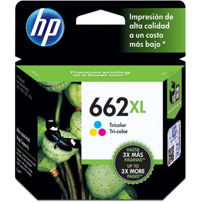 CARTUCHO 662XL COLORIDO ORIGINAL CZ106AB HP
