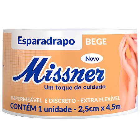 ESPARADRAPO IMPERMEAVEL BEGE 2,5CMX4,5M MISSNER