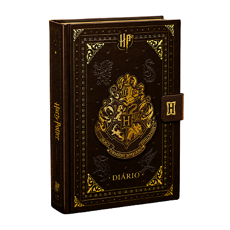 Diário Harry Potter 192 Folhas Pautadas com Adesivos Capa Dura Jandaia
