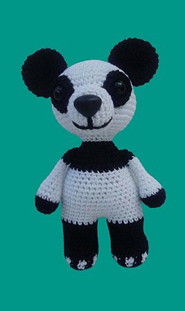 Urso Panda de Amigurumi