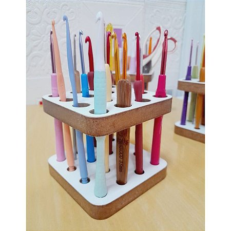 Porta Agulhas De Crochê/Organizador De Agulhas De Crochê/Suporte Para Agulhas de Crochê/Suporte Para Pinceis e Canetas