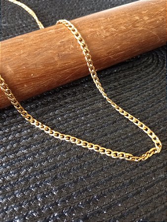 Corrente de aço inox banhada - Elo Grumet - 60x3