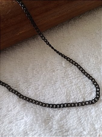 Corrente de aço inox black - Elo Grumet - 60x3