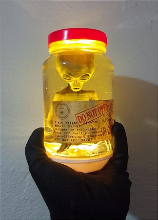 ET no pote 600 ml NOVO (LUMINARIA COM LUZ DE LEAD E CONTROLE REMOTO A PILHAS).