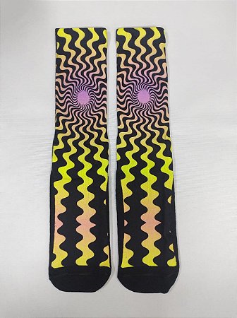 Meia Premium Neon Estampada COD0011