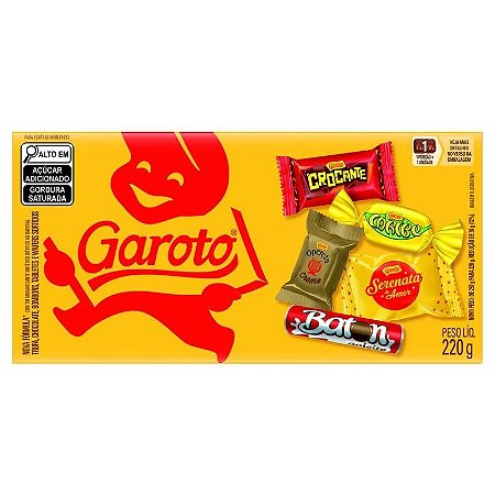 Caixa Bombom Garoto Sortido 220gr