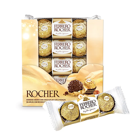 Bombom Ferrero Rocher Caixa c/ 48 Unidades