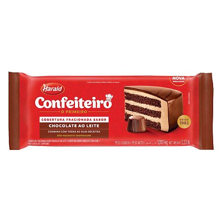 Cobertura Confeiteiro Chocolate Ao Leite Harald 1kg