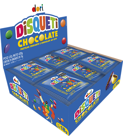 Disqueti Dori Chocolate ao Leite 24x18gr