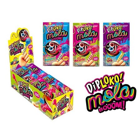 Pirulito Diploko Mola Boom Jokenpô 30x12gr