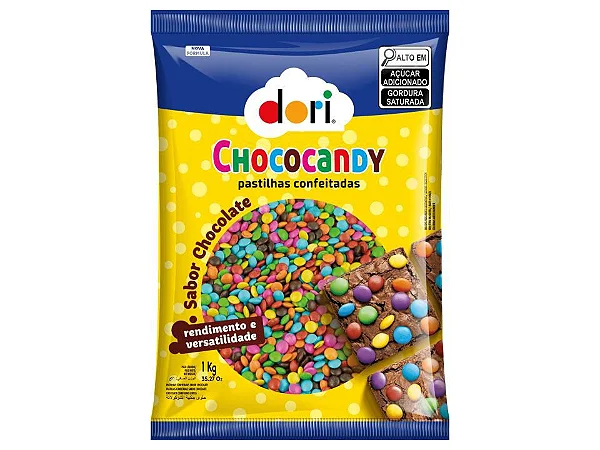 Chococandy Pastilhas de Chocolate Coloridas Dori 1kg