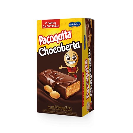 Paçoquita com Cobertura de Chocolate Santa Helena 24un