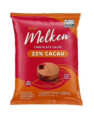 Chocolate em Pó 33% Melken Harald 1.01kg