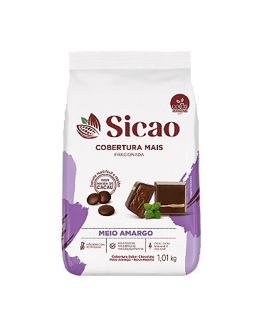 Sicao Cobertura Mais Meio Amargo Gotas 1,01kg
