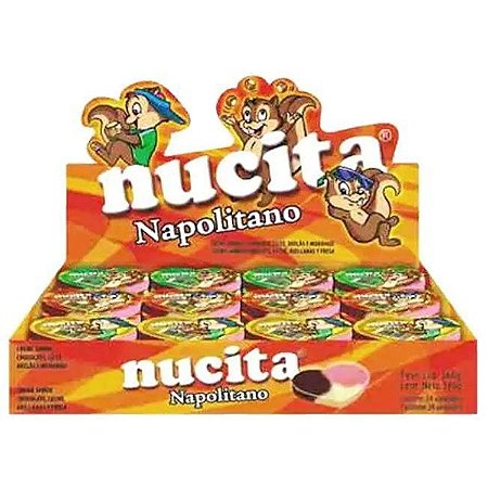 Creme Nucita Napolitano com 24 unidades de 15gr