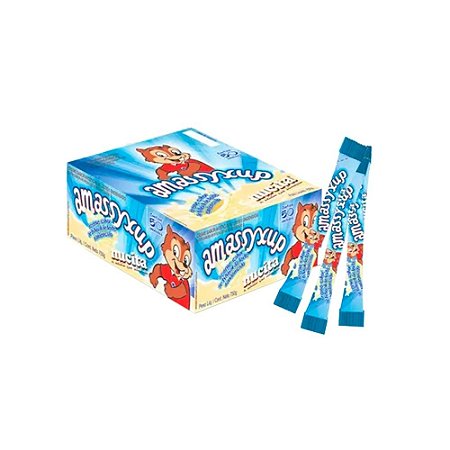 Sachê Creme Amassyxup Leite Condensado com 50 unidades de 15gr - Nucita