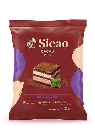 Sicao Cacau em Pó 100% Cacau 500gr