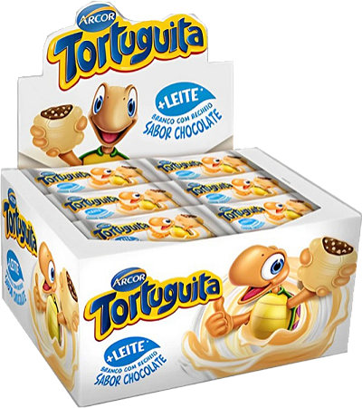 Chocolate Arcor Tortuguita Branco 24un