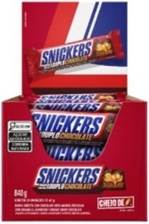 Chocolate Snickers Duplo Chocolate com 20 unidades de 42gr