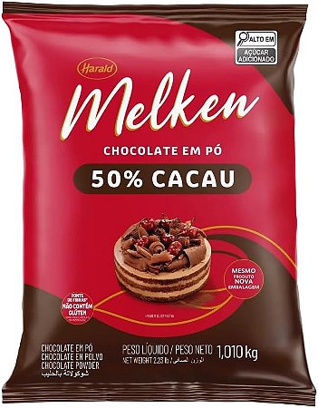 Harald Chocolate em Pó 50% Melken 1,01kg
