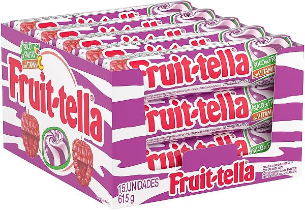 Fruittella Dura Swirl Framboesa com 15 unidades