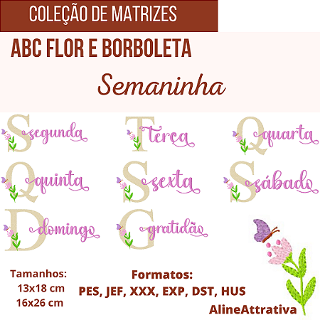 Matriz Gratidão com Flores