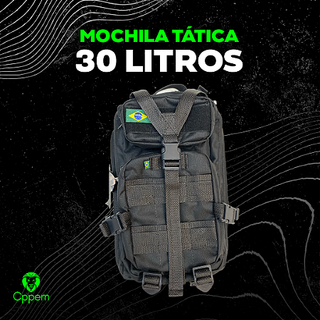 MOCHILA TÁTICA 30L - PRETA