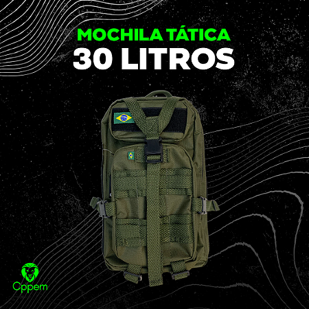 Mochila Tática | 30 Litros Verde Militar
