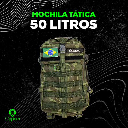 Mochila Tática | 50 Litros Verde