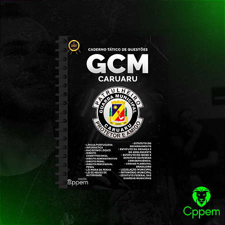 Caderno Tático De Questões | GCM CARUARU