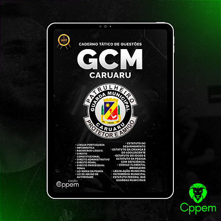 Caderno Tático De Questões | GCM Caruaru