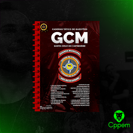 Caderno Tático De Questões | GCM SCC