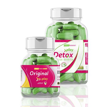 Combo - Original Play 21 Cápsulas + Play Detox 60 Cápsulas