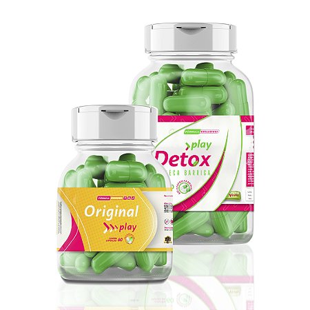 Combo - Original Play 60 Cápsulas + Play Detox 60 Cápsulas