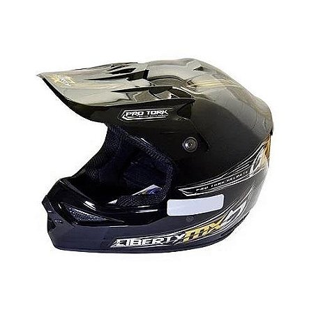 CAPACETE CROSS PROTORK PRETO FOSCO 60